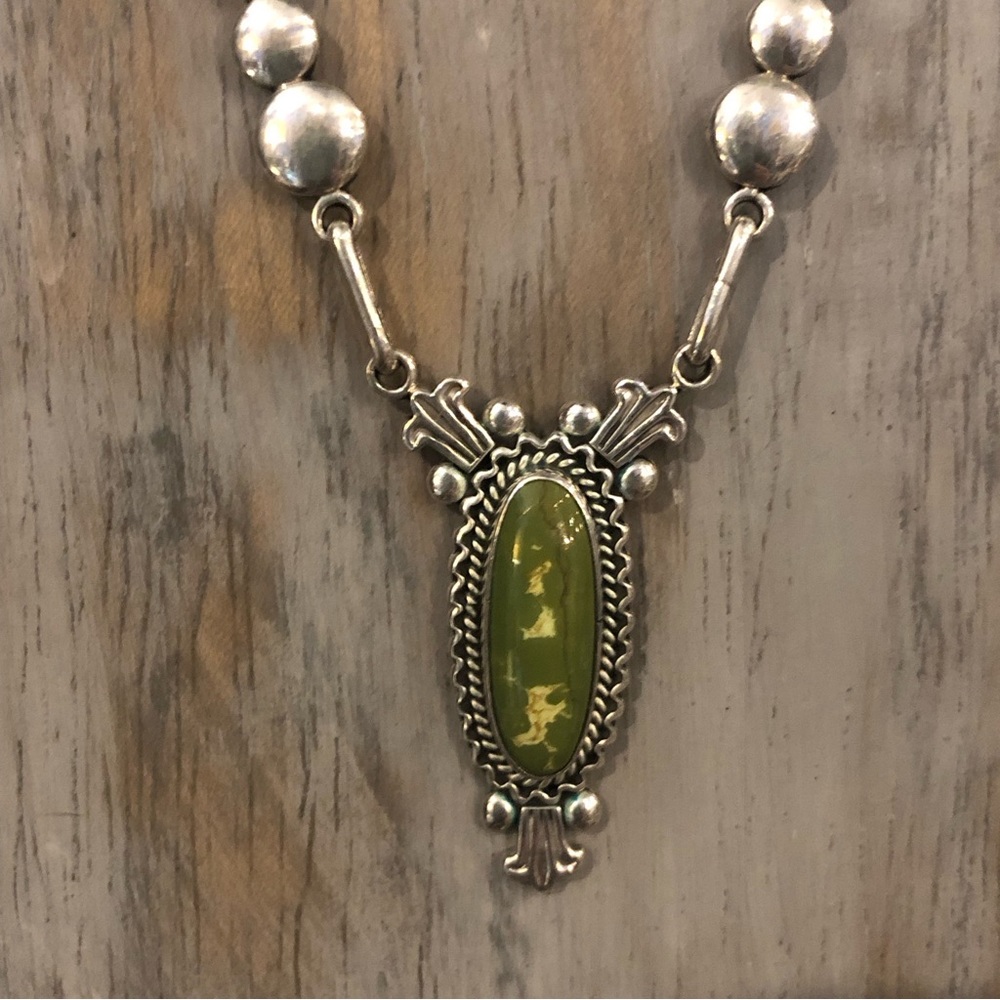 Manassa Sterling Turquoise Necklace - Picture 7 of 10